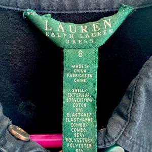 Black button-down, Lauren Ralph Lauren size 8 business dress